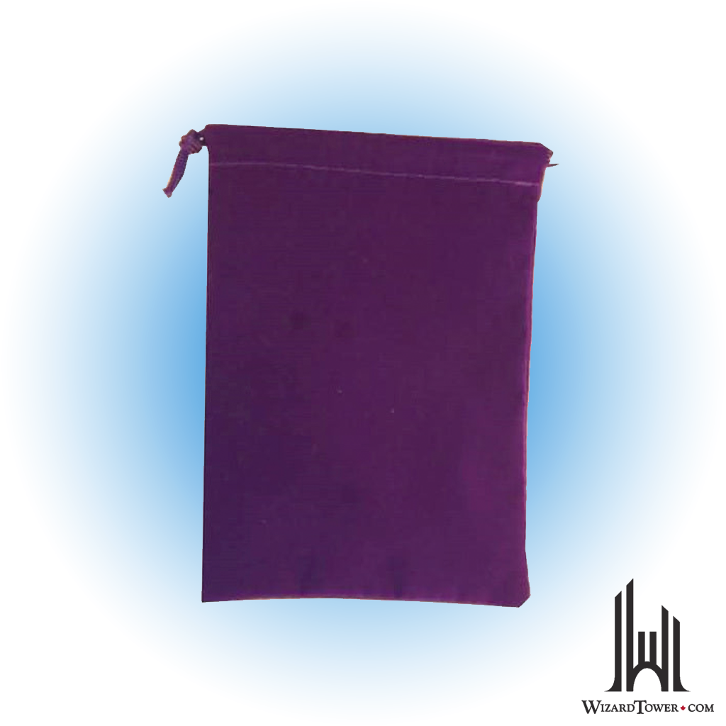 Dice Bag Suedecloth Large Purple